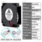 Gdstime 4010 24V Blower 12V 5V Cooler Fan 5015 Radial Fan 50x15MM Turbine Cooling Fan 30MM Micro Fan for 3D Printer Part Cooling