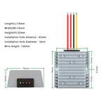 AC 12V24V Step-down to DC 12V Step-down Transformer Voltage Regulator AC36V48V to 12V Step-down Power Converter Onboard Adapter