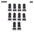 10Pcs 10/12/15/18MM Metal Adjust Buckle For Corset Leg Garter Belt Clip Hook Suspender Ends Buckles Hosiery Stocking Grips