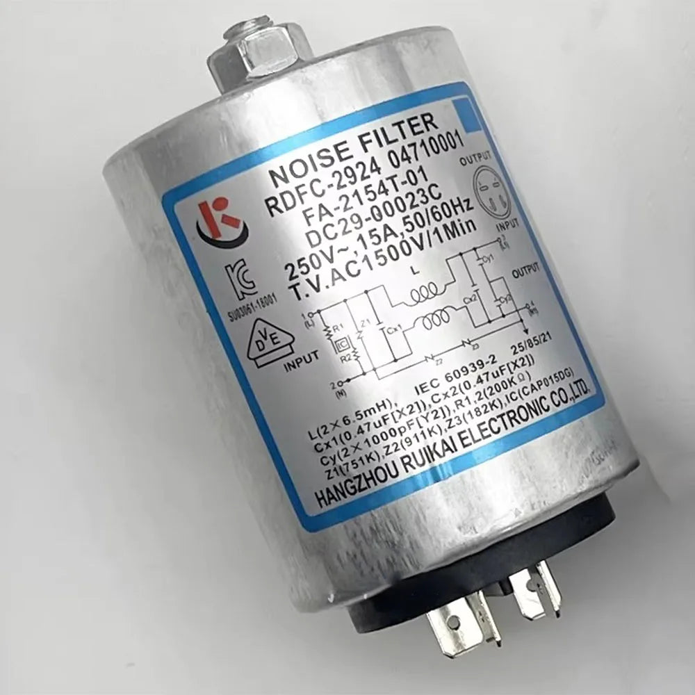 1Pcs For Samsung Washing Machine Capacitor Filter DC29-00015G RDFC-2916 LFT-215G RDFC-2720 DC29-00023C RDFC-2924 DC29-00015K