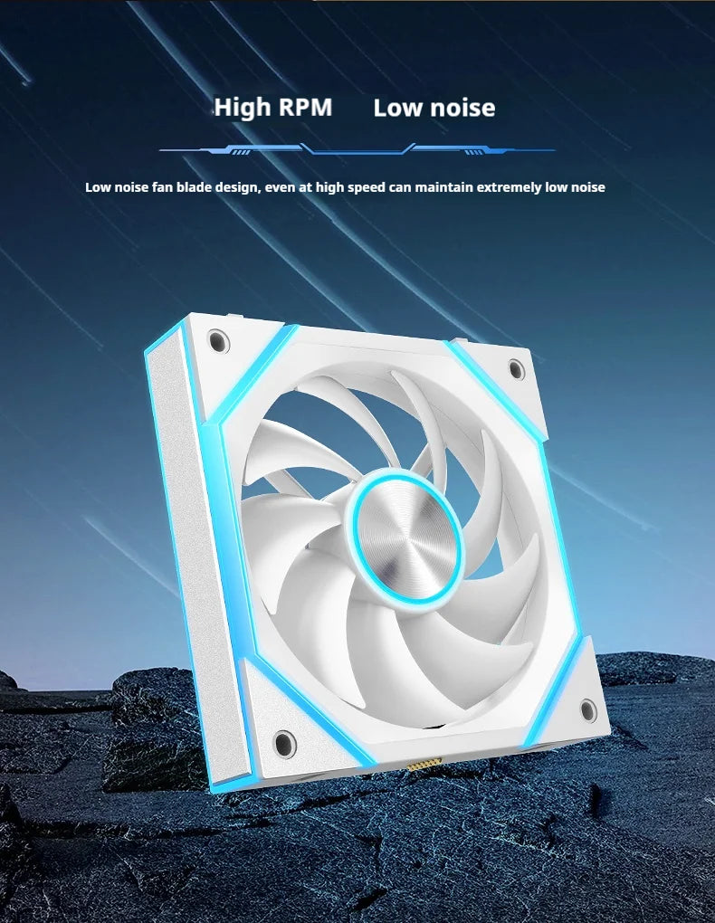 Star Brick P1 Jungle Leopard Interstellar SE Building Block Fan Triple ARGB 12cm Desktop Computer Wireless Splicing Fan