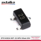 100PCS DTC143ECA SOT-23 MARKING:23 SMD DTC143 NPN 50V 100mA 200mW Digital Transistors Built-in Resistors