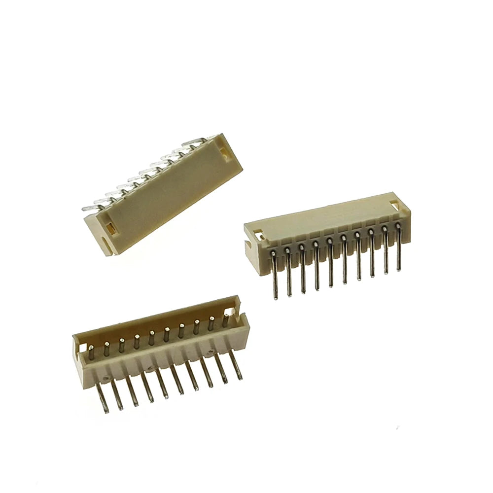 50pcs JST ZH 1.5mm 2P/3P/4P/5P/6P/7P/8P/9P/10P Right Angle Pin Male Connector