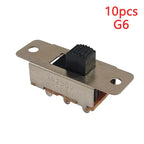 10pcs SS-23F19 (2P3T) Handle Height 5/6/7/9/10MM 3Gear 6Pin Car Refrigerator Large Current Toggle Slide DIP Switch 3/6A 250/125V