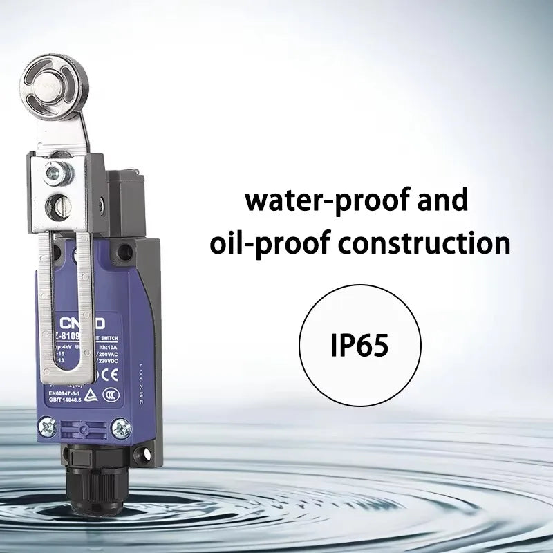 CNTD CZ-8109N Vertical Limit Switch Roller Arm Double Circuit IP65 Waterproof 380VAC 10A Industrial Use