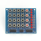 4X4 Matrix Keyboard For Arduino Array Module 16 Key Push Buttons Tastatur Switch Keypad Panel 4*4 Tasten 8LEDs Accessory DIY Kit
