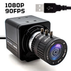 Global Shutter USB Camera 1080P 90FPS Industrial Metal Box With 5-100mm Varifocal Lens Plug Play For Meeting Document Scanning