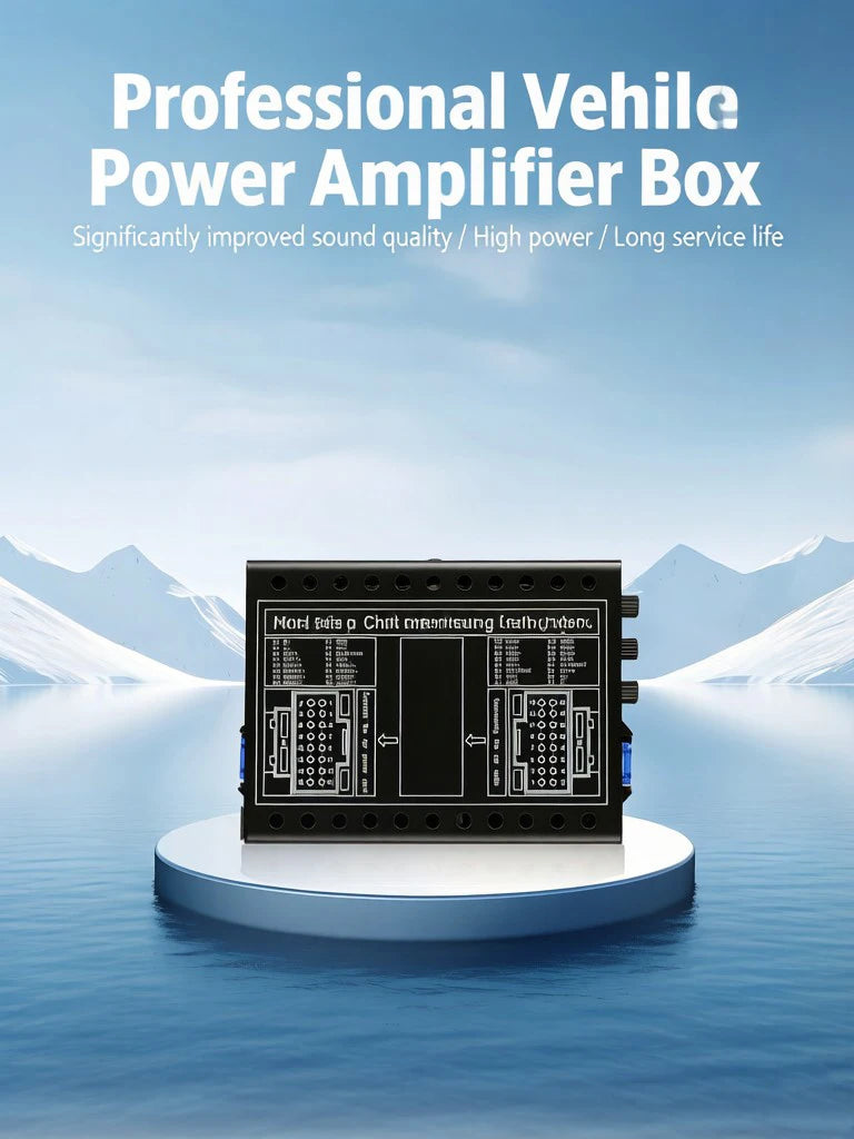 DSP Amplifier DC 12V High-Fidelity Audio Stereo Digital Audio Processor After 4x60w For To Android Navigation Locomotive