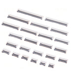10pcs/lot 4P-40P 4P 6P 8P 10P 12P FPC FFC For Flat Cable Connector 0.5mm 1mm Pitch Under Clamshell Socket 14P 16P 20P 22P 24P 40