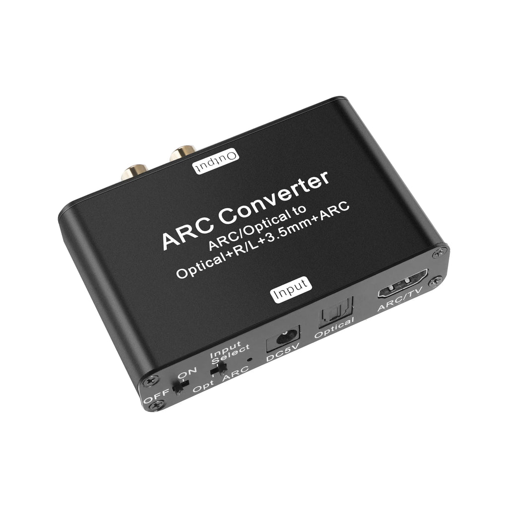 192Khz ARC Audio extractor HDMI ARC Return Extractor DAC Converter ARC SPDIF Optical to Optical 3.5mm L/R Stero Audio Extractor