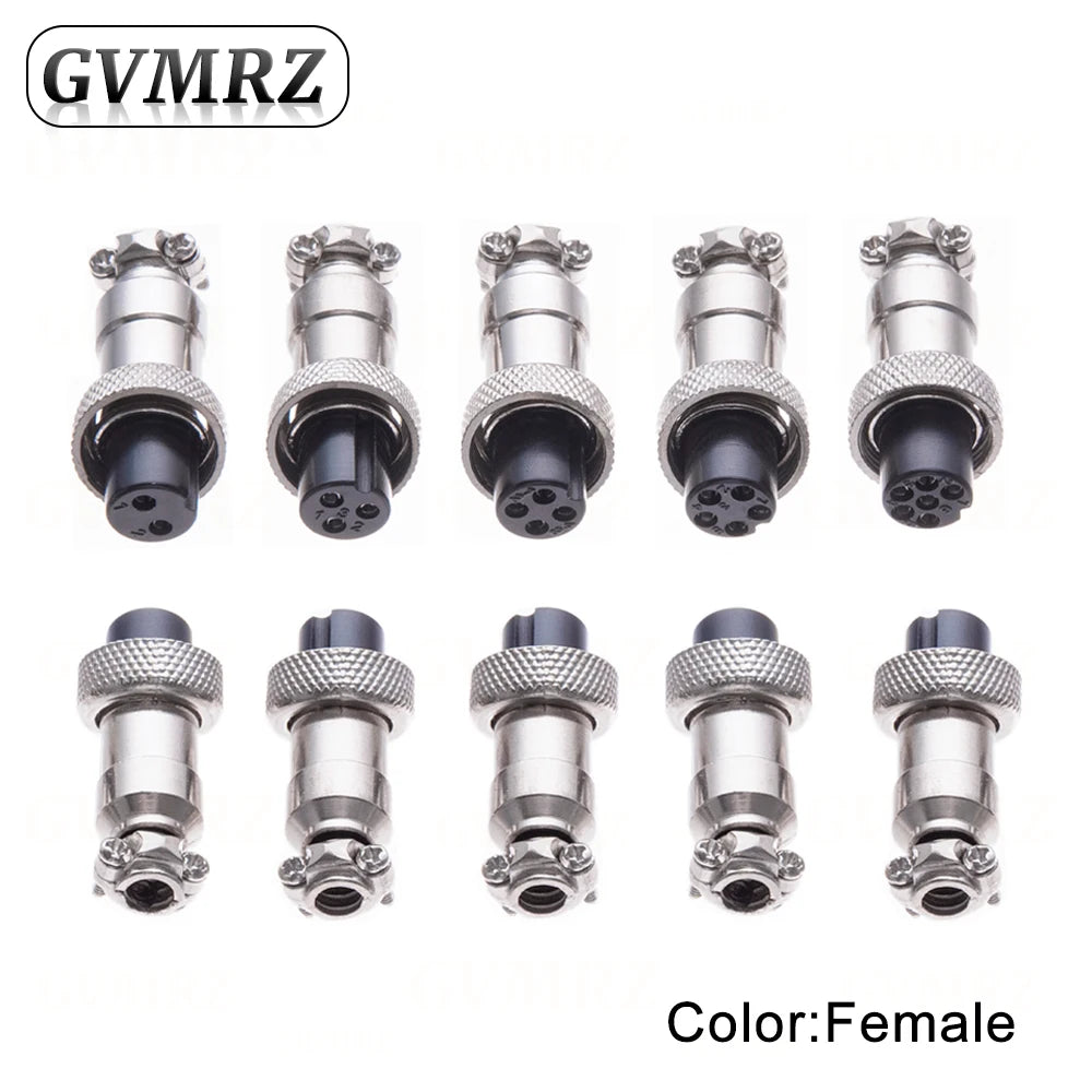 GX12 2 3 4 5 6 Pin Docking Aviation Plug Socket Waterproof Circular Connector