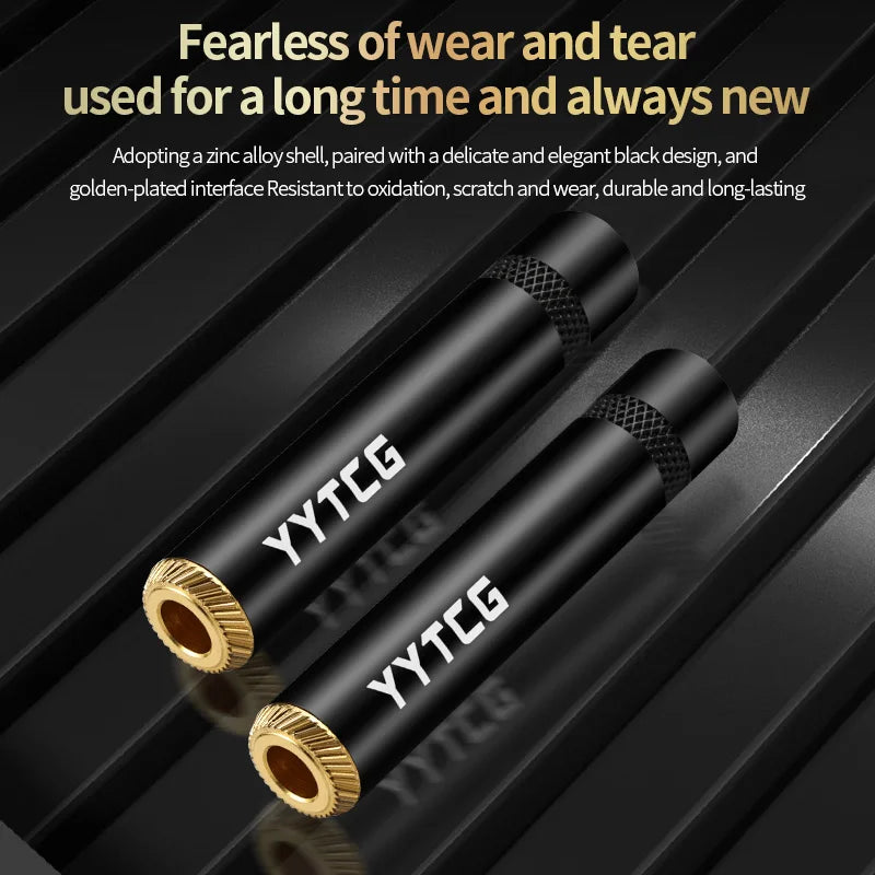 YYTCG 6.35mm female audio cable Welded Plug 6.5 Three core single stereo extension connector 1Pcs