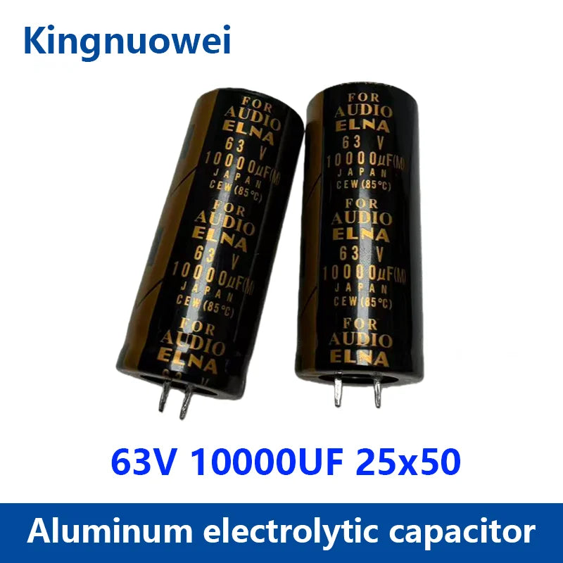 63V capacitor 10000UF 25*60 Audio power amplifier fever filter electrolytic capacitor 63v 10000UF