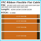 FPC cable 0.5MM pitch· gold finger contact FPC line 6P/8P/10P/12P/14P/16P/20P/24P/26P/28P/30P/32P/40P/50P/60P
