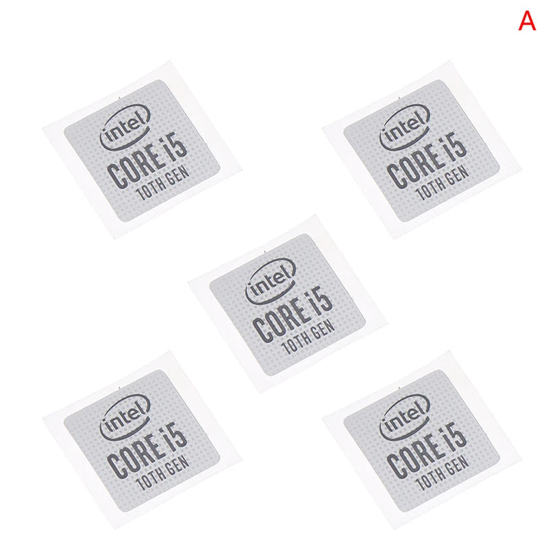 100% Brand New  5pcs 10th Generation Core I5 I7 I9 DIY Sticker Label Notebook Decoration