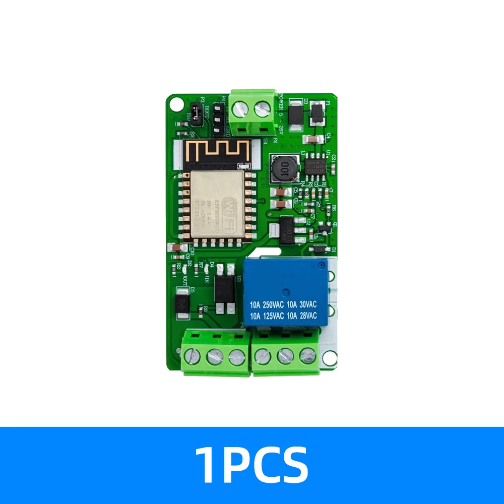 ESP8266 ESP-12F WIFI Wireless Module 1 Channel Relay Shield Overcurrent Protection Wi-Fi Network Relay Module 10A DC 7-30V