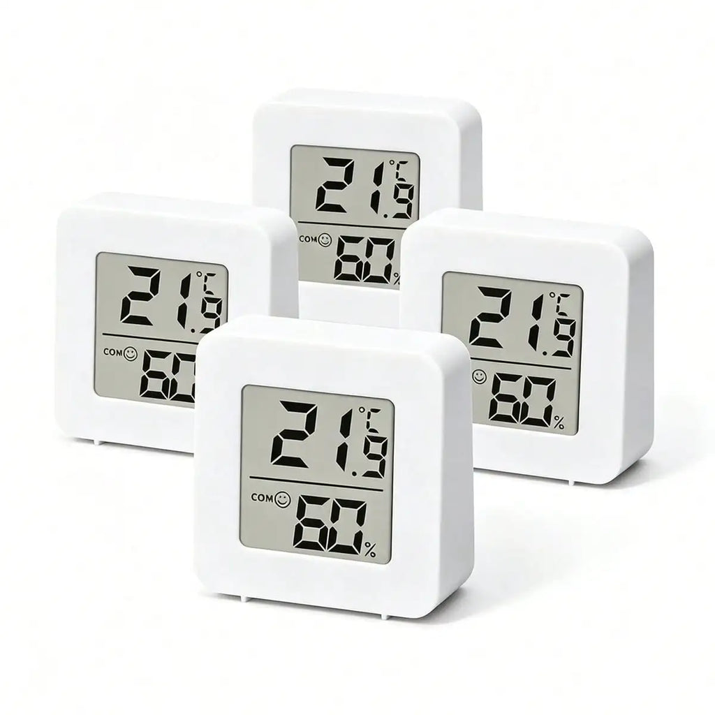 1/2/3pcs Small Digital Hygrometer Indoor Thermometer Environment Temperature Humidity Meter Monitor For Home Office Reptile Terrarium, Indoor Thermometer