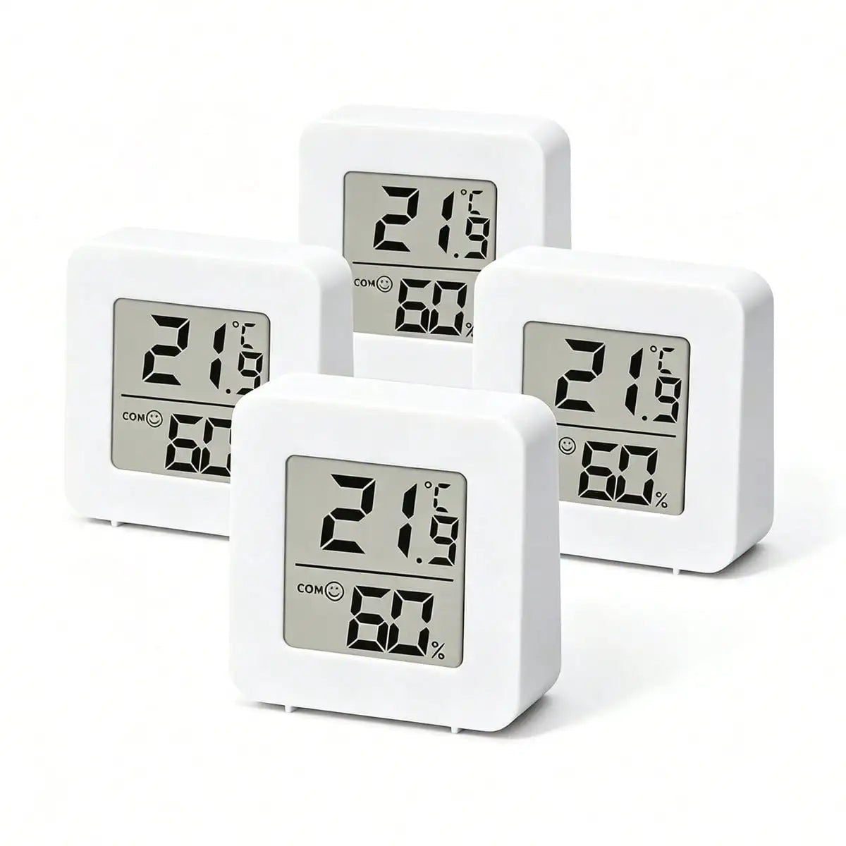 1/2/3pcs Small Digital Hygrometer Indoor Thermometer Environment Temperature Humidity Meter Monitor For Home Office Reptile Terrarium, Indoor Thermometer