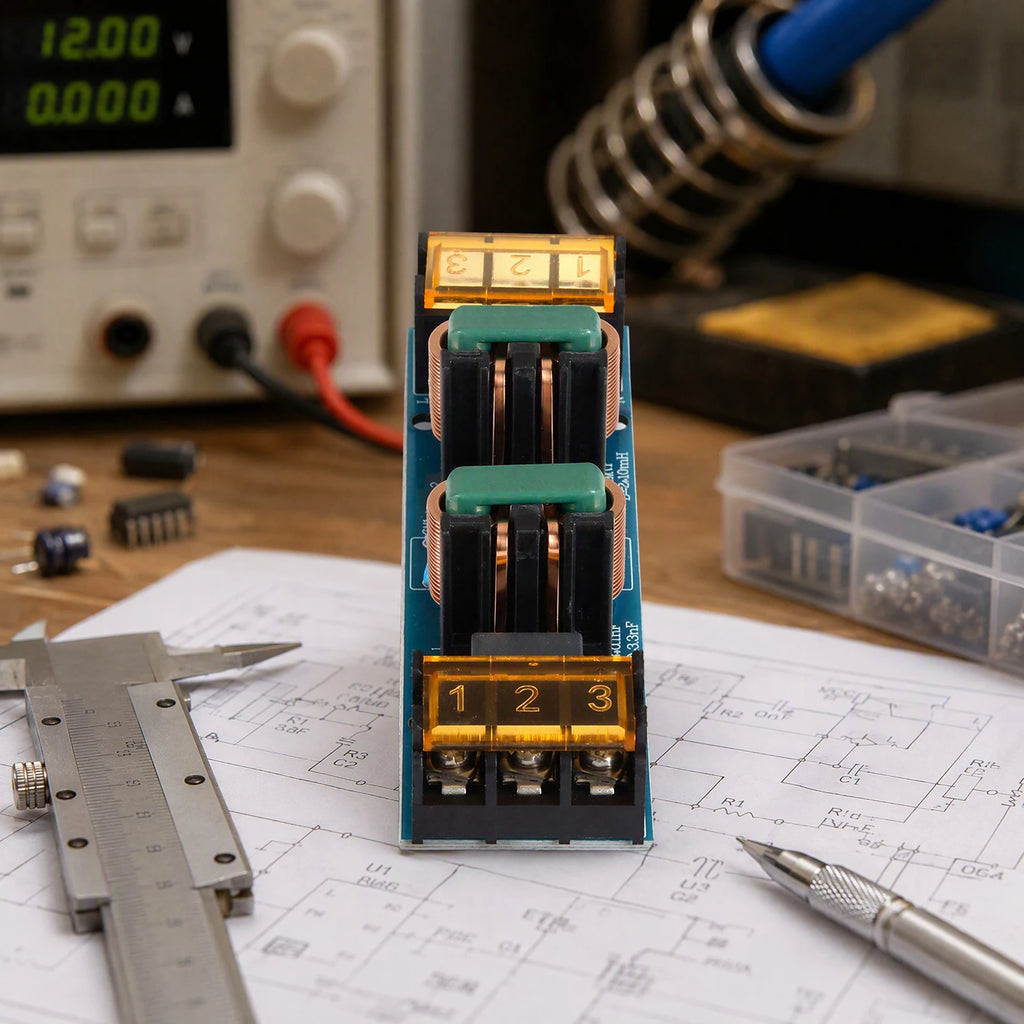EMI Filter 25A AC 50/60Hz Power Line Noise Suppressor Audio Power Purifier PCB Dual Common Differential Mode Suppression Module