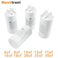 CBB60 Capacitor 450VAC Double Insert 50/60hz Electric Replacement Start Run Capacitor For Air Compressor Water Pump Motor