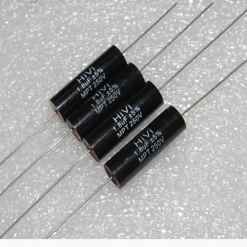 5PCS/LOT HiVi 250V 3.3UF, 5.6UF, 6.8UF, 10UF, 18UF, 20UF red head frequency divider capacitor