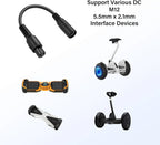 DC 5.5x2.1MM Female To M12 3pin Jack Power Charging Charger Convert Connect Plug Extend Cable Line Adapter