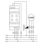 ABGR-GKT-03 Three Phase Under/Over Voltage Control Relay Module 3X380v AC 50/60HZ Non Neutral Protection Relay