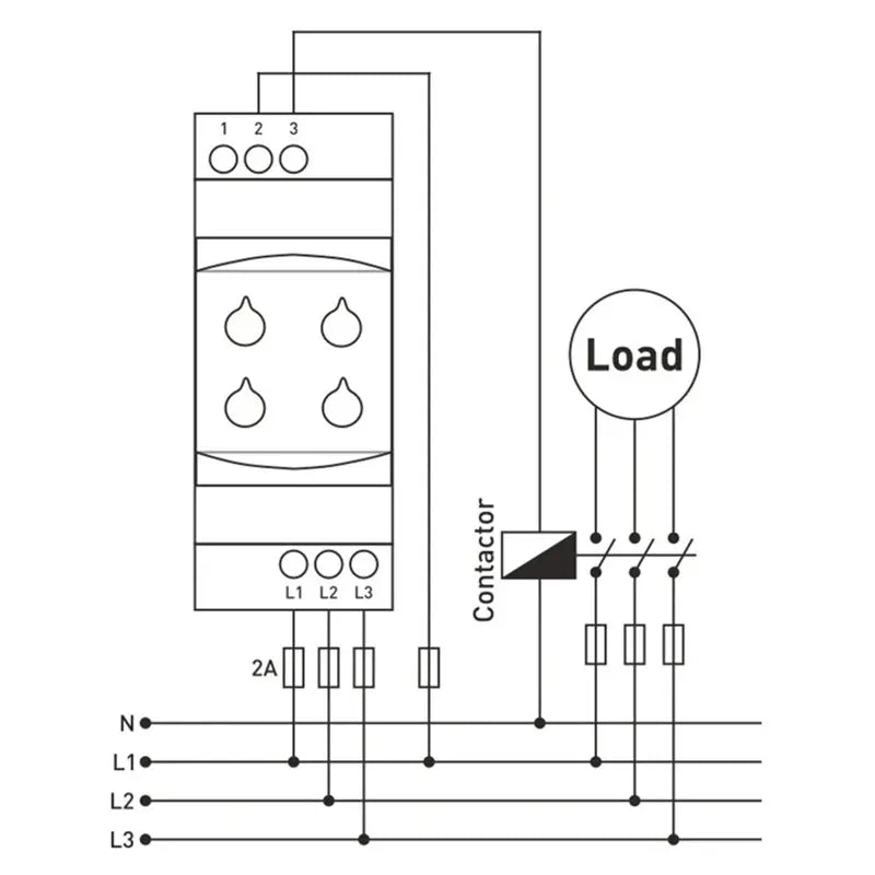 ABGR-GKT-03 Three Phase Under/Over Voltage Control Relay Module 3X380v AC 50/60HZ Non Neutral Protection Relay
