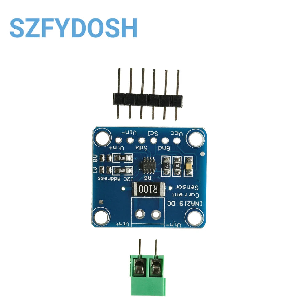 INA219 Bi-directional DC Current Power Supply Sensor Breakout Module DIY 3V-5V IIC I2C Power Monitoring Sensor Module
