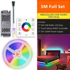 WS2811 COB RGBIC LED Strip DC24V 5M 10M 20M 30M RGB IC Horse Running Water Flowing Lights Tape Diode Ribbon Room Decoration Lamp