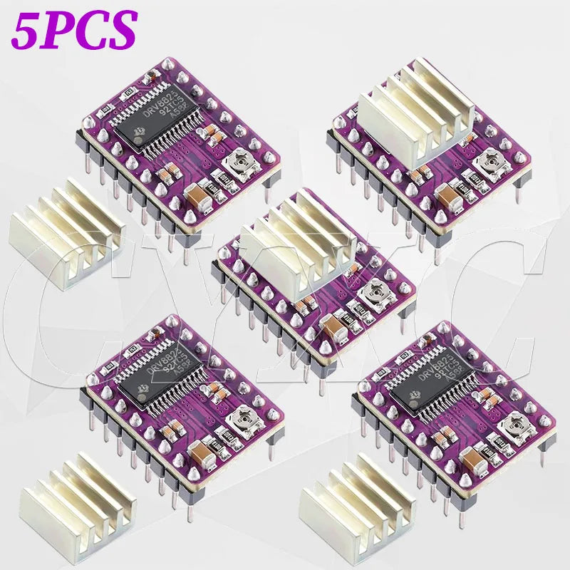 5-10PCS 3D Printer Parts StepStick A4988 DRV8825 Stepper Motor Driver With Heat sink Carrier Reprap RAMPS 1.4