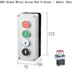 NEW XB2 Metal button switch control box start stop industrial identification symbol self reset circular emergency stop SWITCH