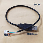 USB Adapter Cable Kit With PH2.0/XH2.54 Connectors For Power Signal Cables Of DIY Electronic Products 3D Printers RC Toys Etc
