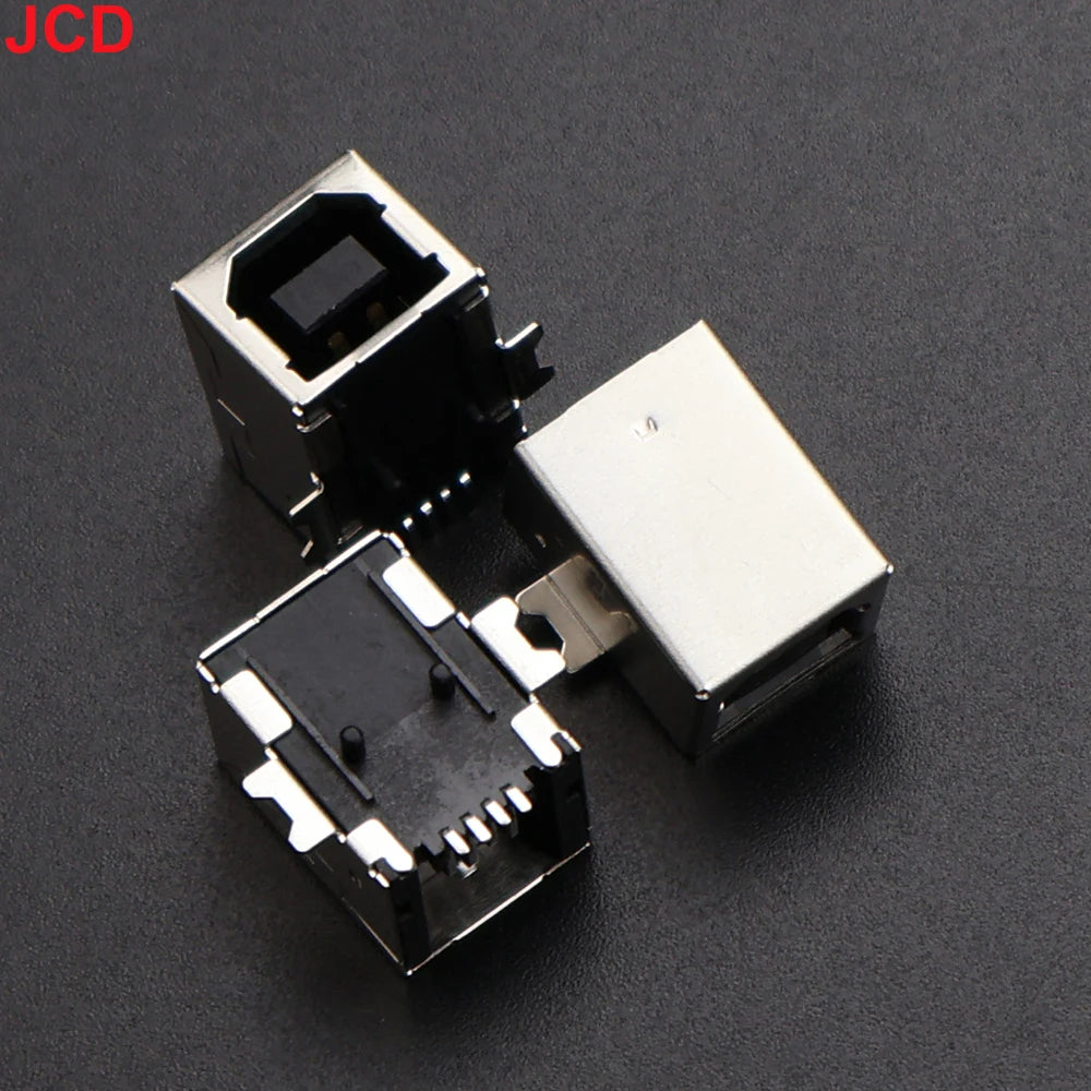 JCD 5pcs USB 2.0 And USB 3.0 Connector Female Socket Male Jack B Type 90°/180° Connector Soldering DIY Printer Interface Repair