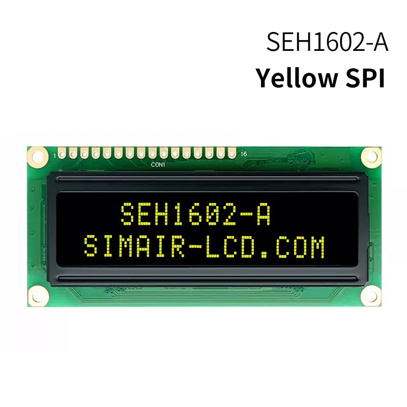 WINSTAR WEH1602A 5V 3.3V 80X36mm 162 LCM COB SPI OLED 1602 Panel 16x2 Character LCD IC Module Display