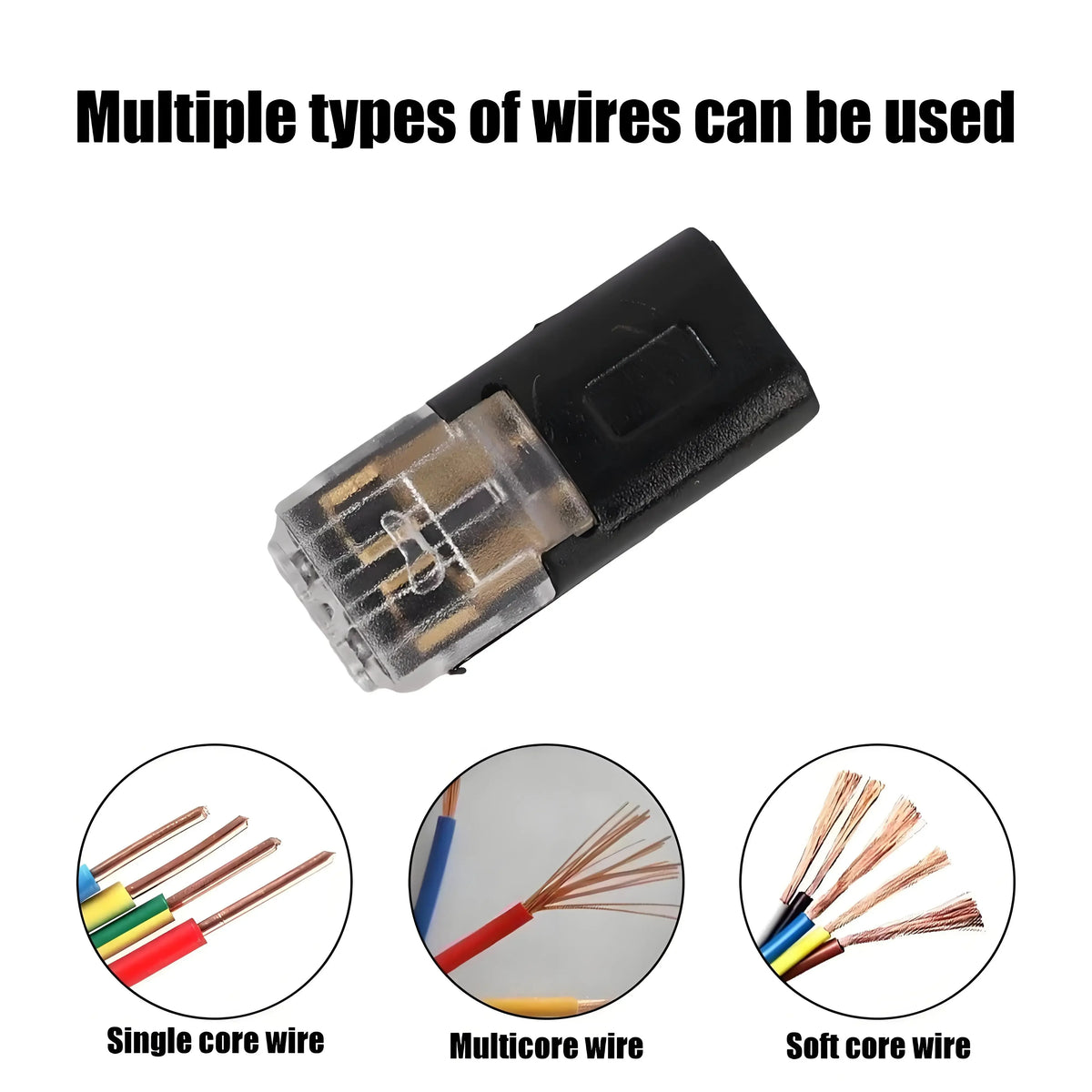 Electric Wire Connector No Stripping Quick Cable Connectors Detachable Automotive Terminal Connector LED Cable Buckle Connector