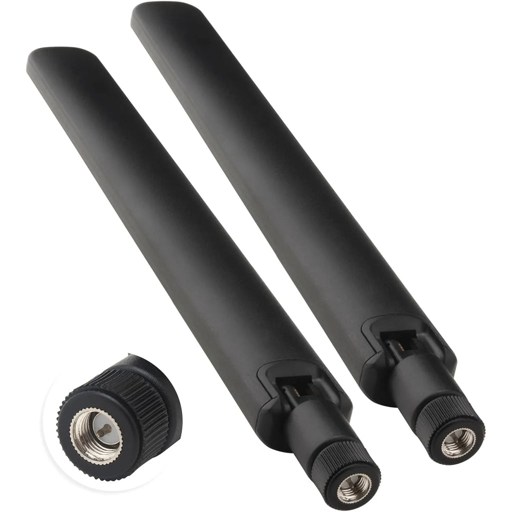 2pcs 600-6000MHz 4G 5G Omni-Directional Antenna SMA Male/Female for Wireless Network Card Wifi Router Signal Booster