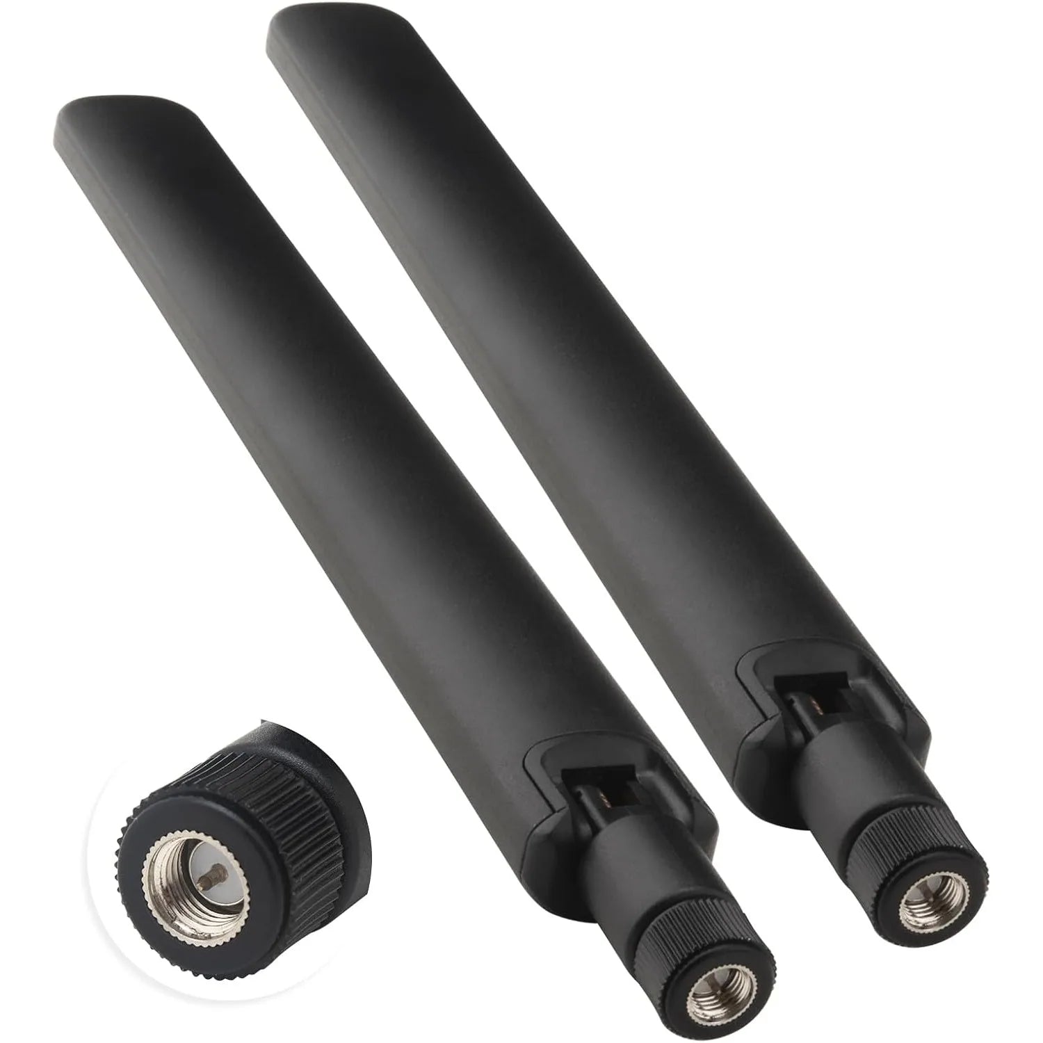 2pcs 600-6000MHz 4G 5G Omni-Directional Antenna SMA Male/Female for Wireless Network Card Wifi Router Signal Booster