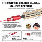 9mm 38SPL 22LR 12GA CAL177 7mm 6.5mm Training Bullet Bore Sight Voice Controlled Laser Dual-purpose for Training and Calibration