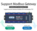 ZLAN5843A 8 port RS232 RS485 to Ethernet TCP/IP Modbus industrial multiple Ethernet serial server