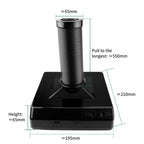LUXIANZI 220V Tabletop Solder Iron Smoke Absorber With LED Light ESD Fume Extractor Filter Screen Smoking Instrument