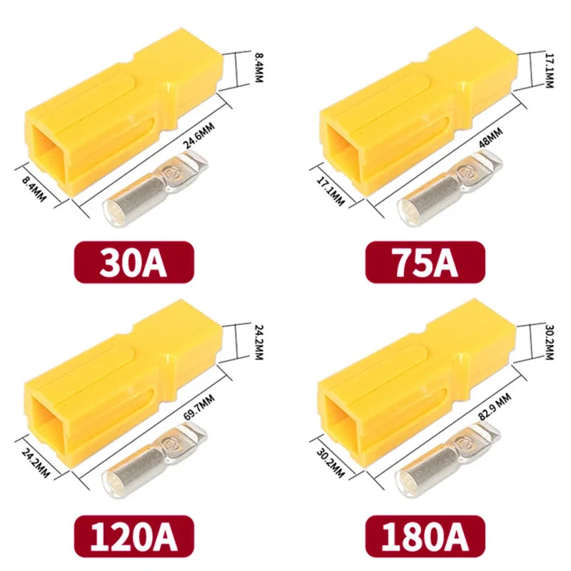 10/20Pcs 30A/75A/120A/180A 600V Power Connector Terminals For Powerpole Battery Connector Modular Power Connector