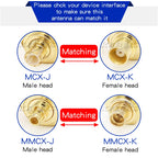 1Pcs SMA to MCX/MMCX Adapter MMCX to SMA Male Plug & Female Jack Straight RF Coaxial Antenna Connector Kit High Quality KEBEIS