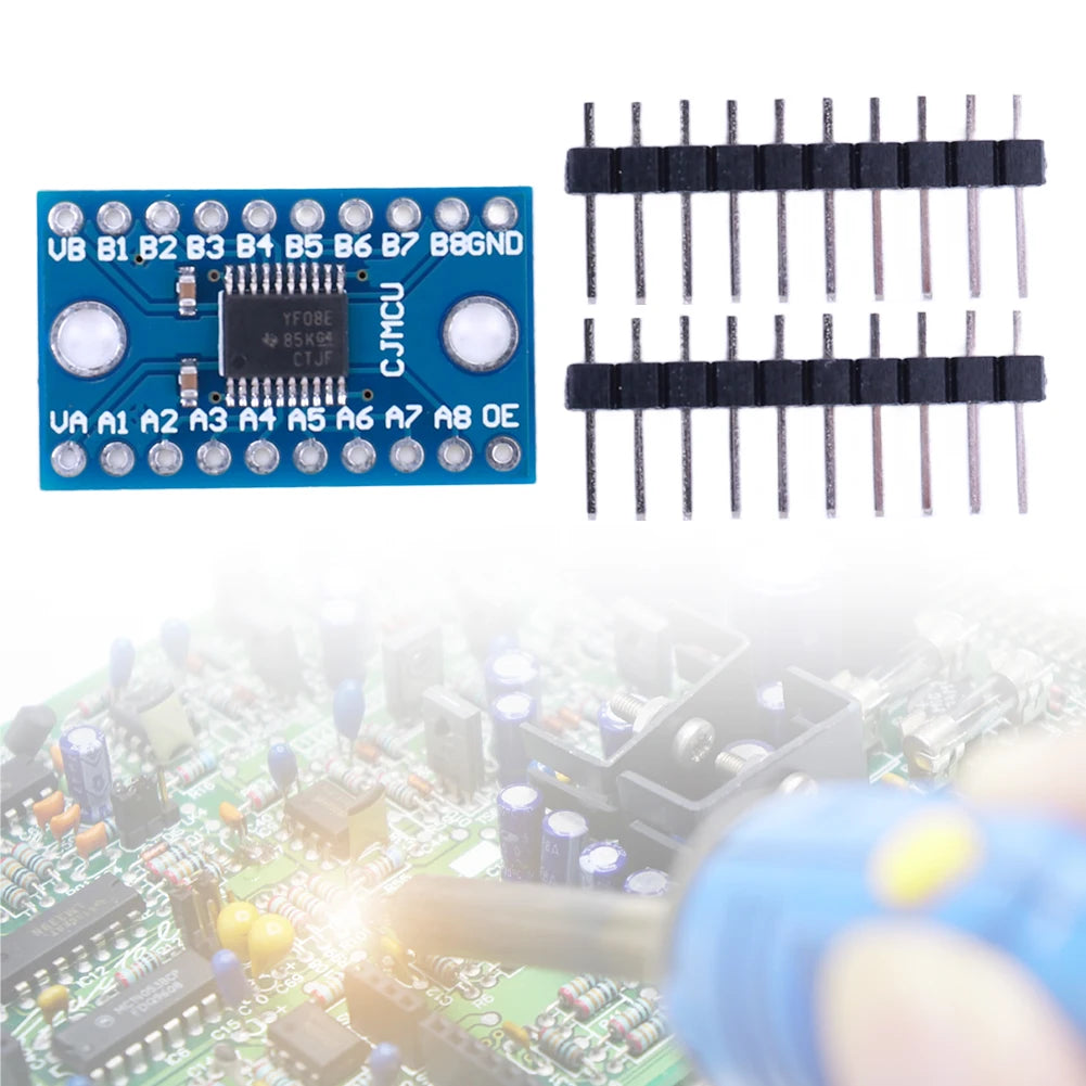 TXS0108E Logic Level Conversion Module 3.3V 5V 8 Channel Logic Level Shifter Bi-Directional Module High Speed for Arduino