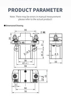 DC Contactor 12V 24V 36V 48V 60V 72VV Power Relay 100A Forklift Normally Open Noramlly Closed QZJ100A