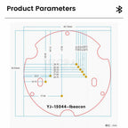 NRF51822 Beacon BLE4.2 4.0 Bluetooth Module Indoor Positioning Waterproof Long Range Programmable Tracker for IBeacon with Batte