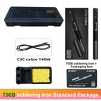 ALIENTEK T90 Soldering Iron PD3.1 140W Adjustable Temperature 80-450℃ Precision Welding Solder Kit T245 T210 Welding Tool