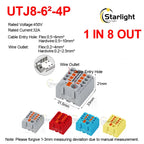 Distribution block PTFIX2.5mm² Wire Electrical Cable Connectors Plug-in Terminal Block  Splitter DIN-Rail Mounting Junction Box