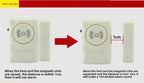 Door Window Alarm 120dB Loud Magnetic Sensor  Home Office Security Easy Install Anti Theft Alert  Drawers  Cabinets