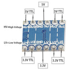 Logic Level Shifter Converter Module 4 Channel Bidirectional 3.3V to 5V, 5V to 3.3V Support UART IIC I2C SPI 1-Wire Compatible